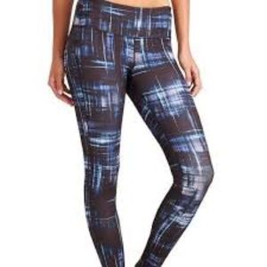 ATHLETA PLAID CHATURANGA TIGHT SMALL